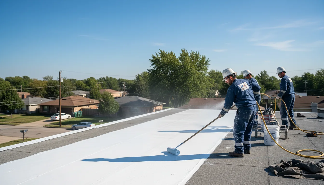 Commercial roof coating in Carversville, PA near me